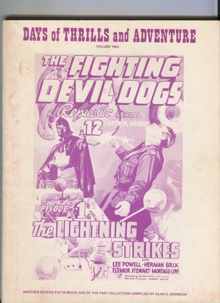 Days of Thrills and Adventure Volume 2 Alan G Barbour 062420DBE