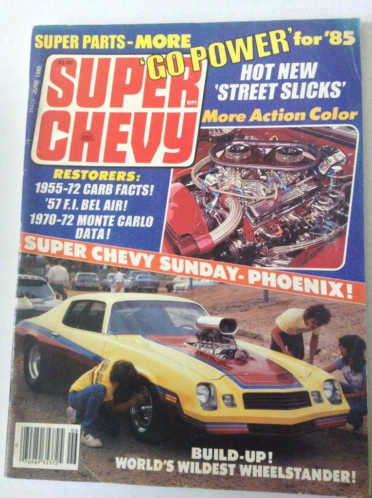 Super Chevy Magazine Carb Facts & Bel Air '57 June 1985 041717nonrh