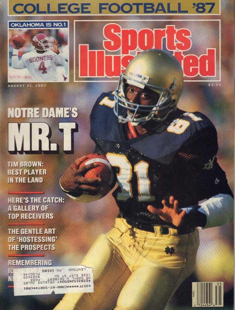Sports Illustrated Magazine August 31 1987 Tim Brown 092817nonjhe
