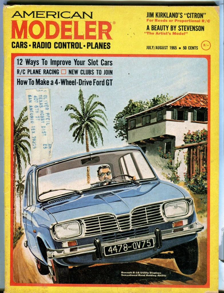 American Modeler Magazine July/August 1965 Renault R-16 VG w/ML 040617nonjhe