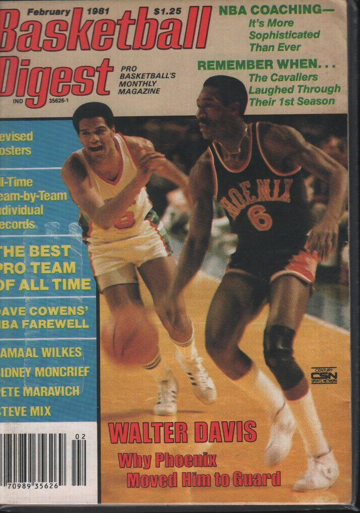 Basketball Digest February 1981 Walter Davis Jamaal Wilkes 101718ame