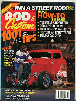 Rod & Custom Magazine June 1990 1001 Rod & Custom Tips EX 021516jhe