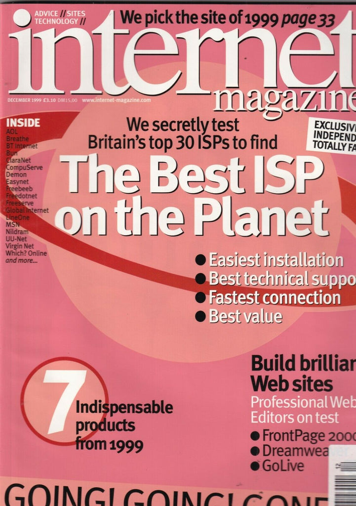 Internet Magazine The Best ISp On The Planet December 1999 100919nonr