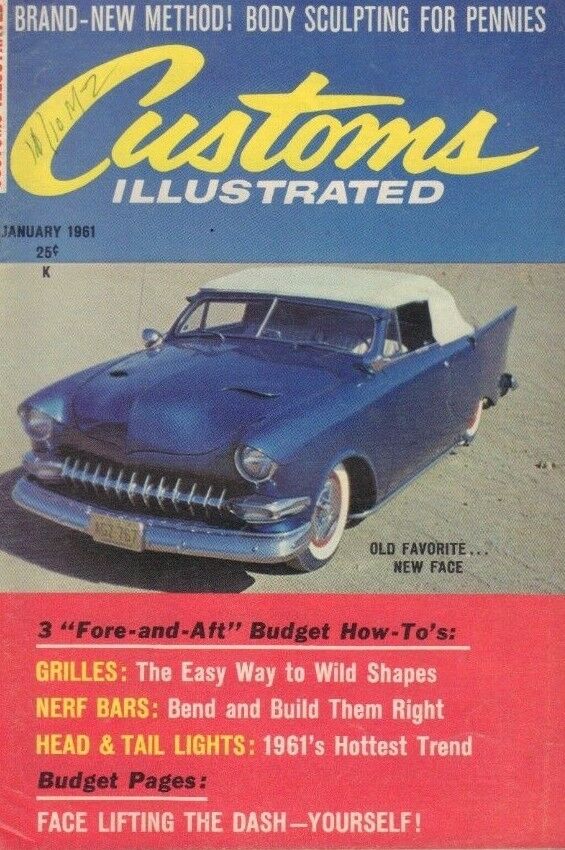 Customs Illustrated January 1961 Nick Samardge Jerry Della Torre 122218DBE