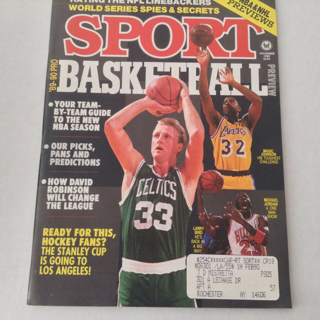 Sport Magazine Magic Johnson Larry Bird November 1989 060817nonrh