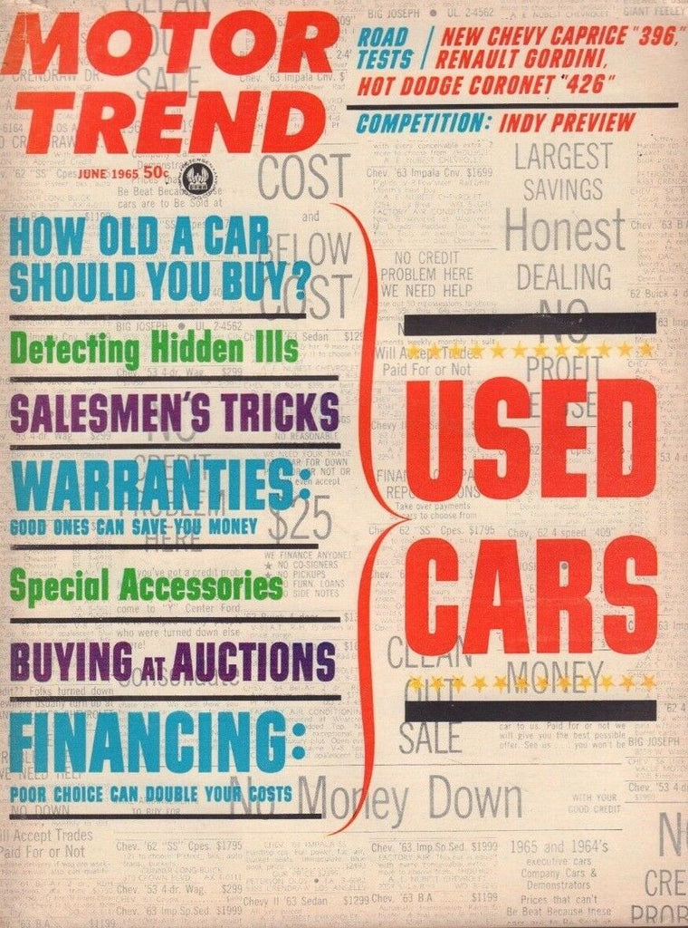 Motor Trend June 1965 Caprice 396 Michael Lamm 122218DBE