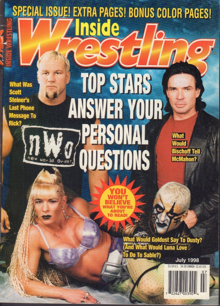 Inside Wrestling July 1998 Eric Bischoff, Goldust, Scott Steiner 081117nonDBE
