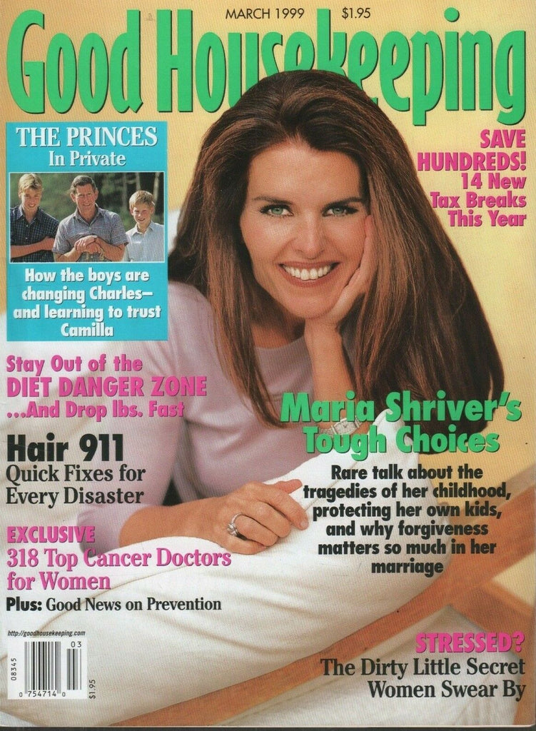Good Housekeeping March 1999 Maria Shriver Prince William Harry 072419AME3