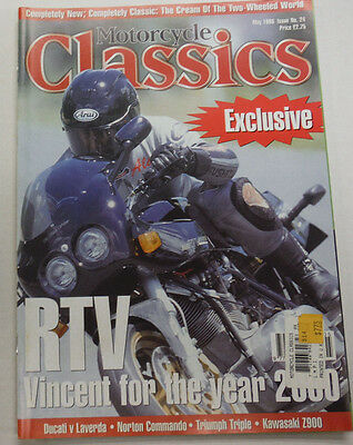 Motorcycle Classics Magazine RTV Vince For The Year 2000 May 1998 012615R