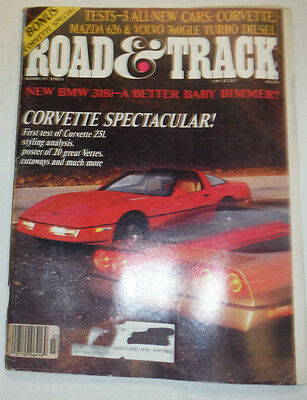Road & Track Magazine Corvette Z51 Mazda 626 March 1983 032415R