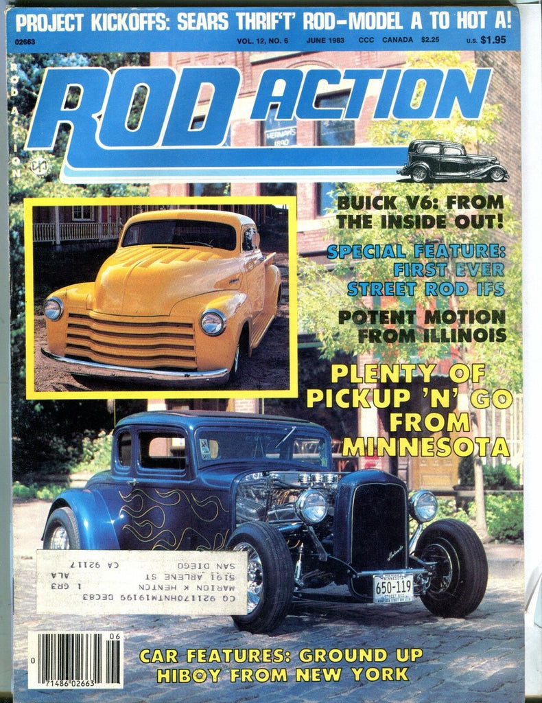 Rod Action Magazine June 1983 Buick V6 VG w/ML 030817nonjhe