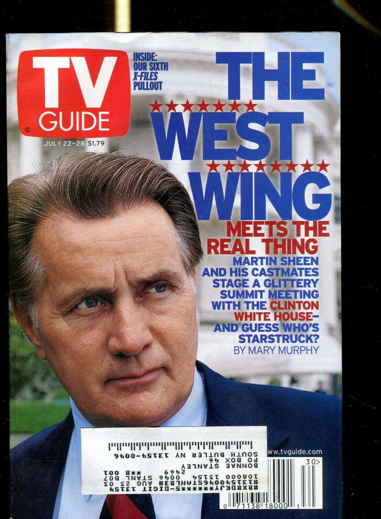 TV Guide Magazine July 22-28 2000 Martin Sheen EX w/ML 122016jhe