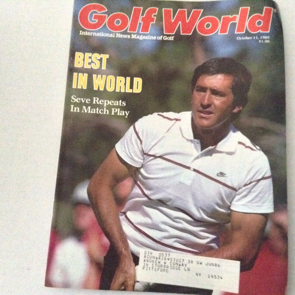 Golf World Magazine Seve Still Repeats Match Play October 11, 1985 062817nonrh