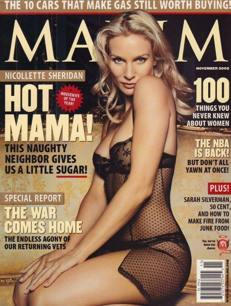 Maxim Magazine November 2005 Nicollette Sheridan, Sarah Silverman 020917DBE