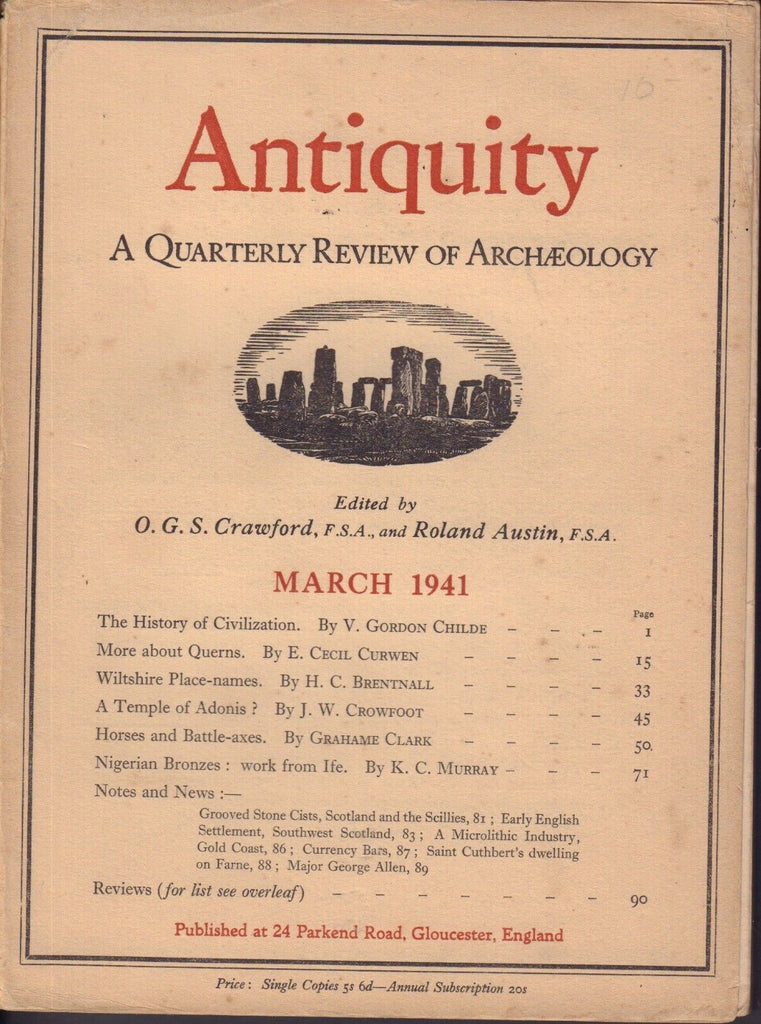 Antiquity Magazine March 1941 Archaeology 092017nonjhe