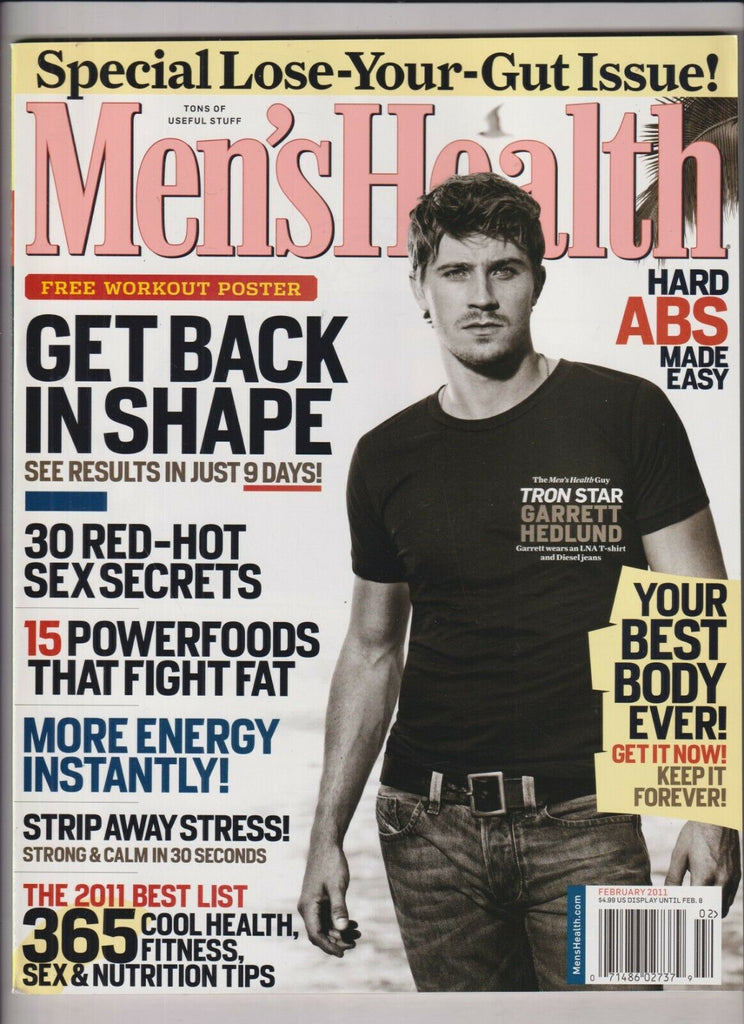 Men's Health Mag Garrett Hedlund 30 Love Secrets February 2011 031320nonr