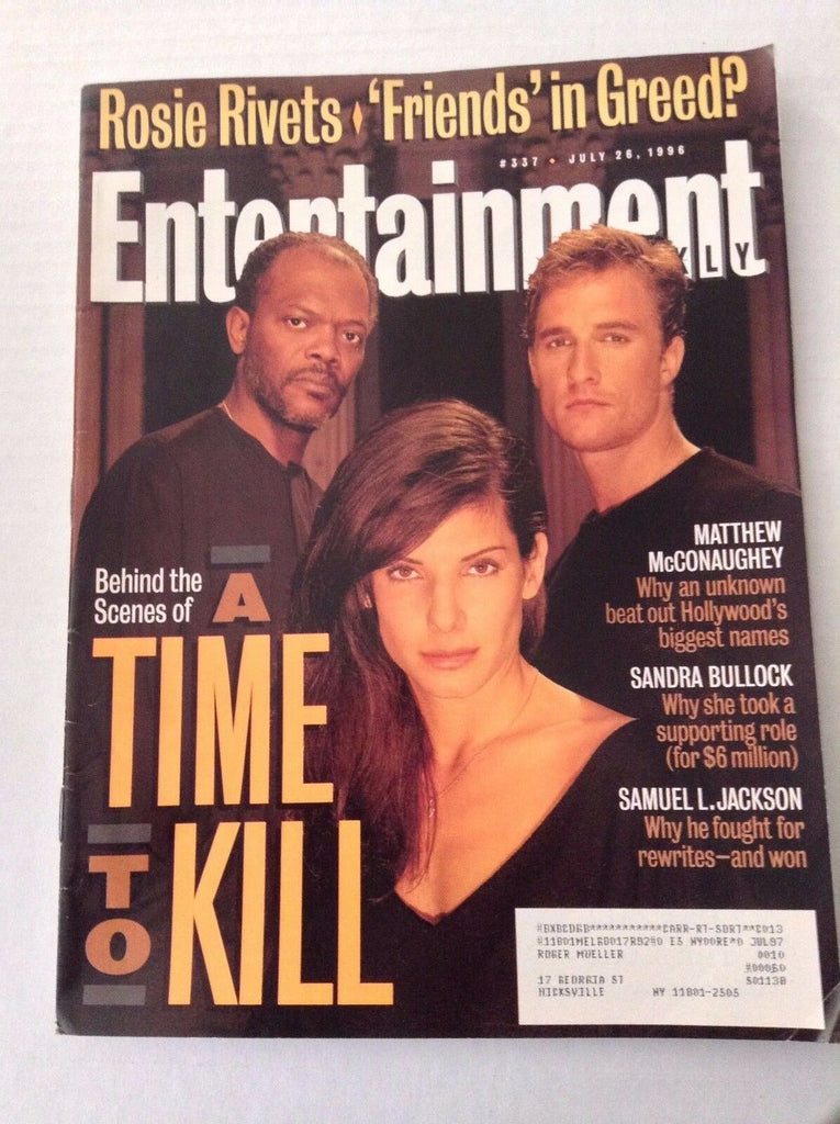 Entertainment Weekly Magazine Matthew McConaughey July 26, 1996 031517NONRH