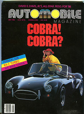 Automobile Magazine May 1986 Cobra! Cobra? Ferrari EX 040416jhe