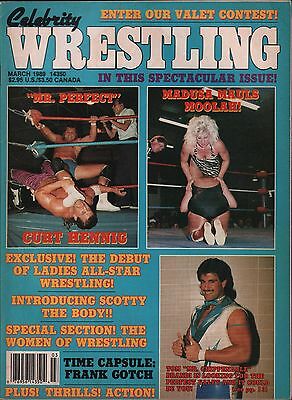Celebrity Wrestling march 1989 Mr. Perfect, Madusa EX 012116DBE