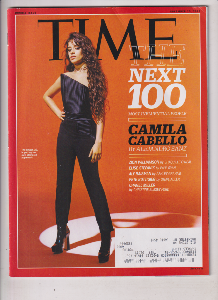 Time Magazine Camila Cabello 100 Influential People November 25, 2019 012920nonr