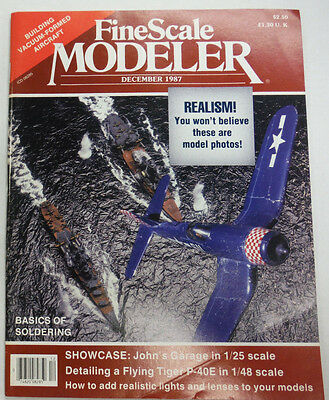 FineScale Modeler Magazine Realism & Tiger P-40E December 1987 042515R