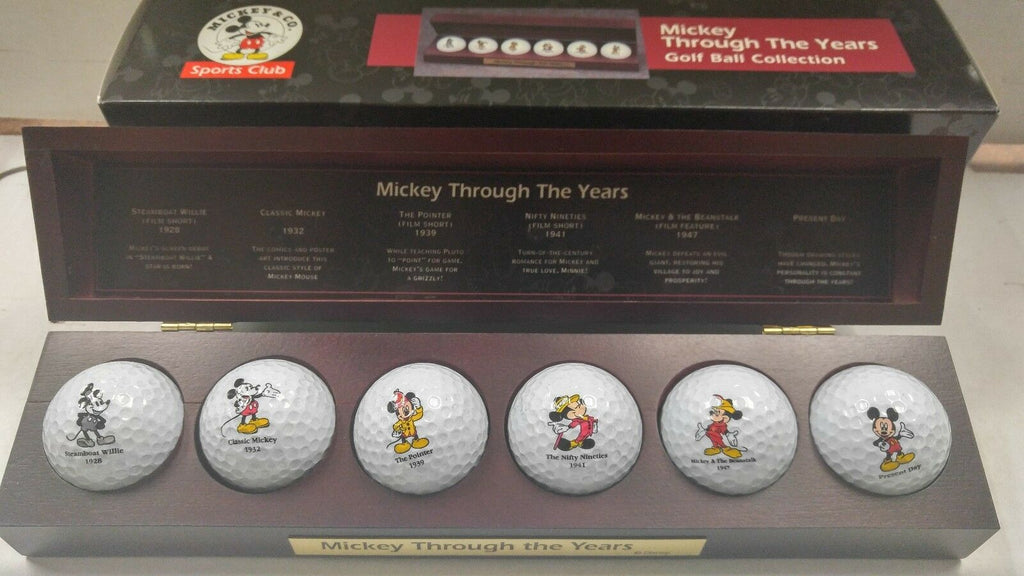 Mickey & Co Sports Club Mickey Through The Ages Golf Ball Collection 013016DBE2