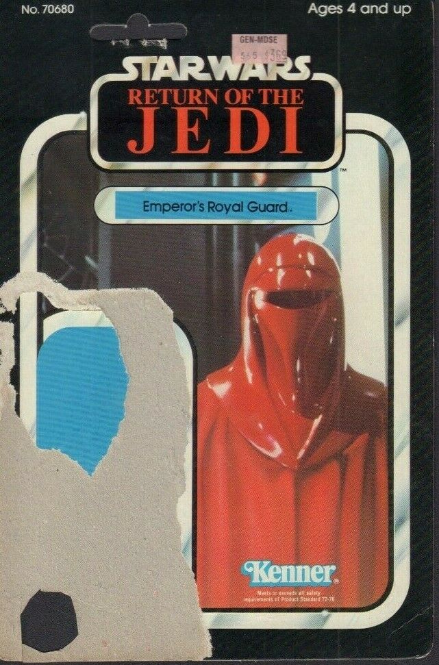 Emperors Royal Guard Star Wars ROTJ Card Back Only KENNER 1983 031419DBT