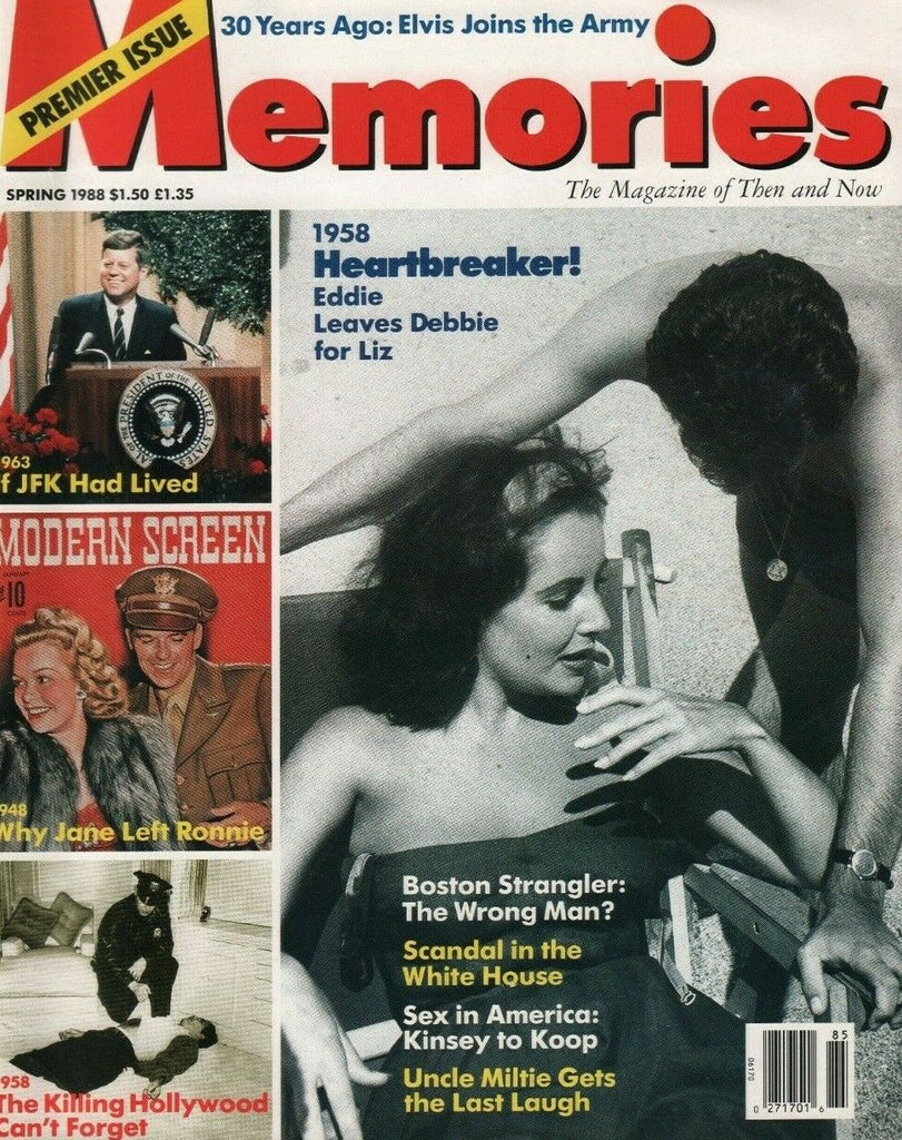 Memories PREMIERE ISSUE Spring 1988 JFK Elvis Liz Taylor 060419DBE