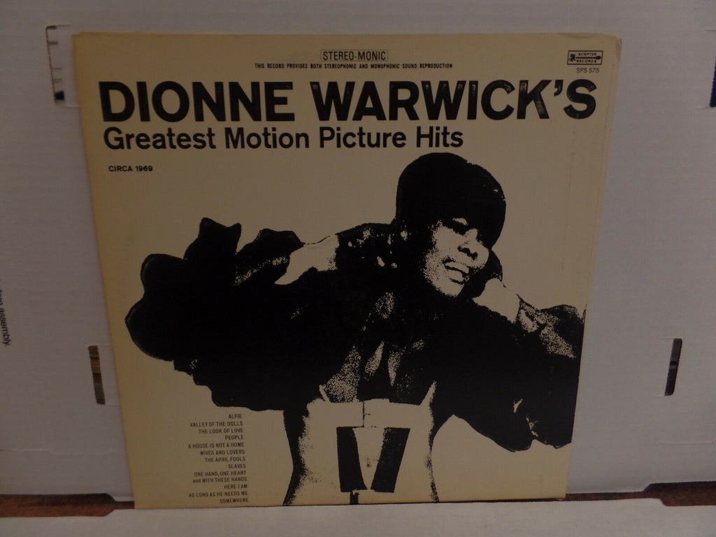 Dionne Warwicks Greatest Motion Picture Hits SPS-575 33rpm 110416DBE