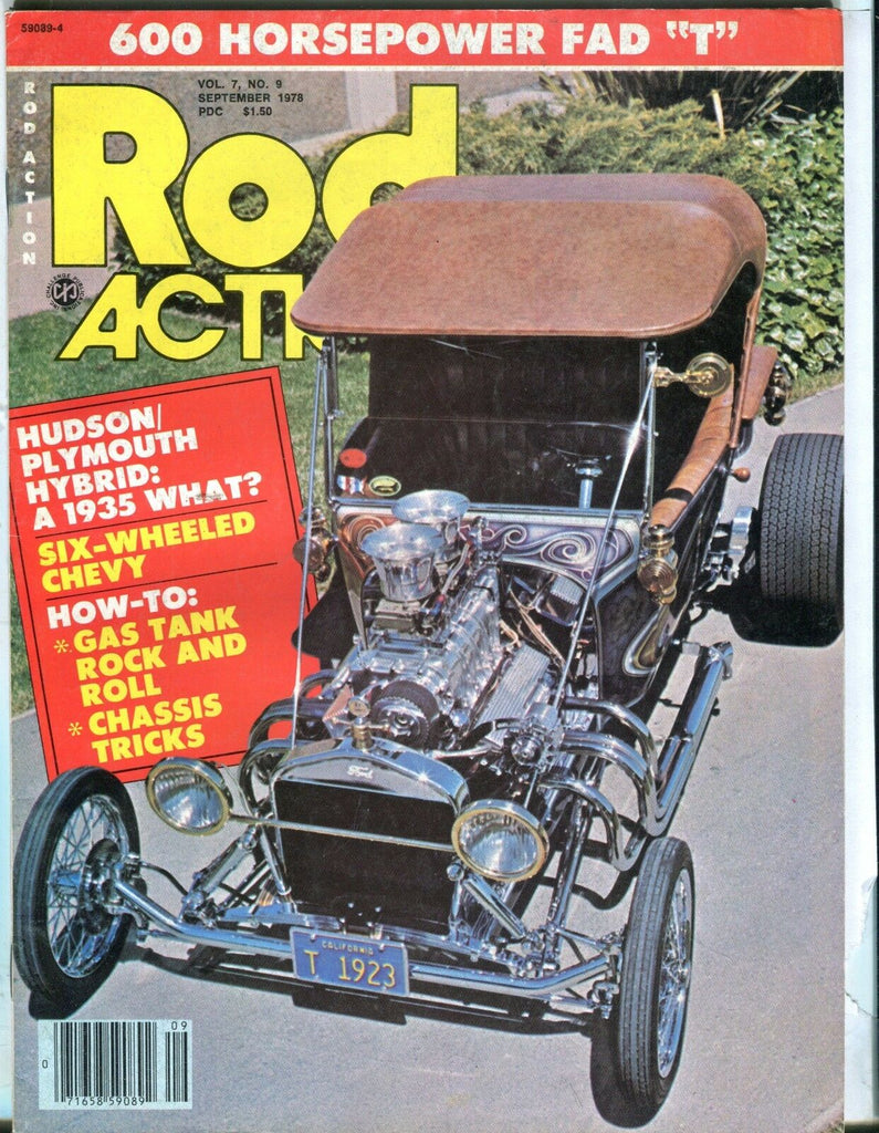 Rod Action Magazine September 1978 Hudson Plymouth Hybrid EX No ML 040517nonjhe