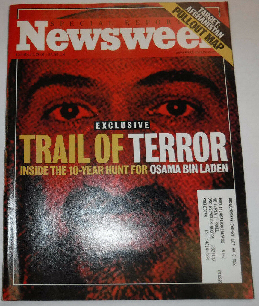 Newsweek Magazine Trail Of Terror Bin Laden October 1, 2000 101816R