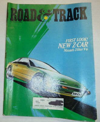Road & Track Magazine Nissan's V6 Z Car August 1983 032515R
