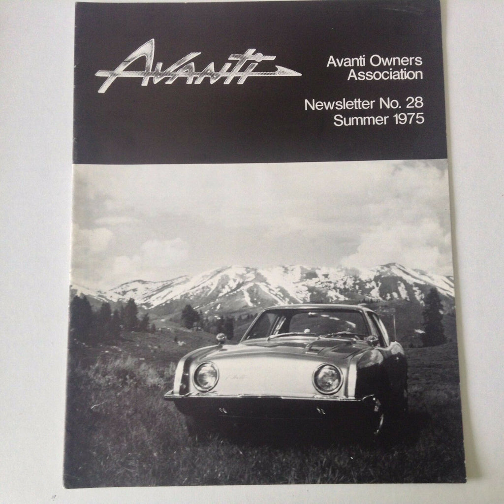 Avanti Magazine Avanti And The Smithsonian No.28 Summer 1975 052217nonrh