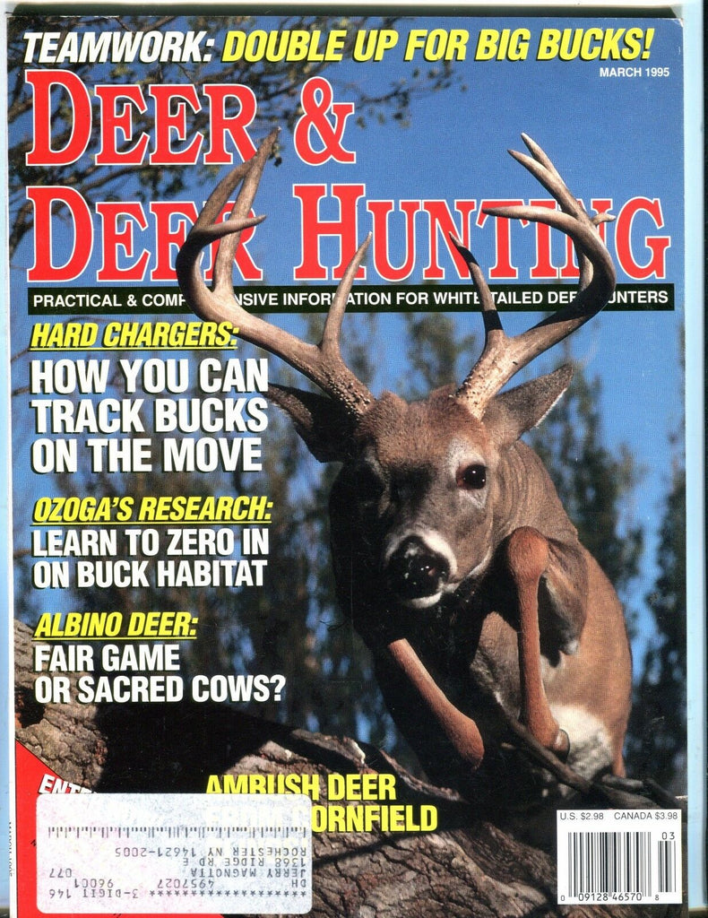Deer & Deer Hunting Magazine March 1995 EX w/ML 050917nonjhe
