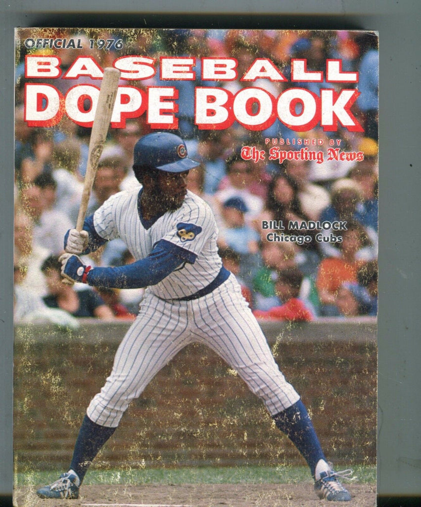 The Sporting News 1976 Baseball Dope Book Bill Madlock VG 051817nonjhe