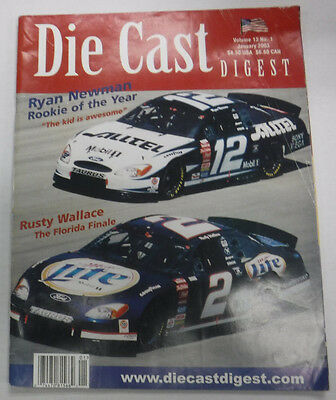 Die Cast Digest Magazine Ryan Newman & Rusty Wallace January 2003 081315R2