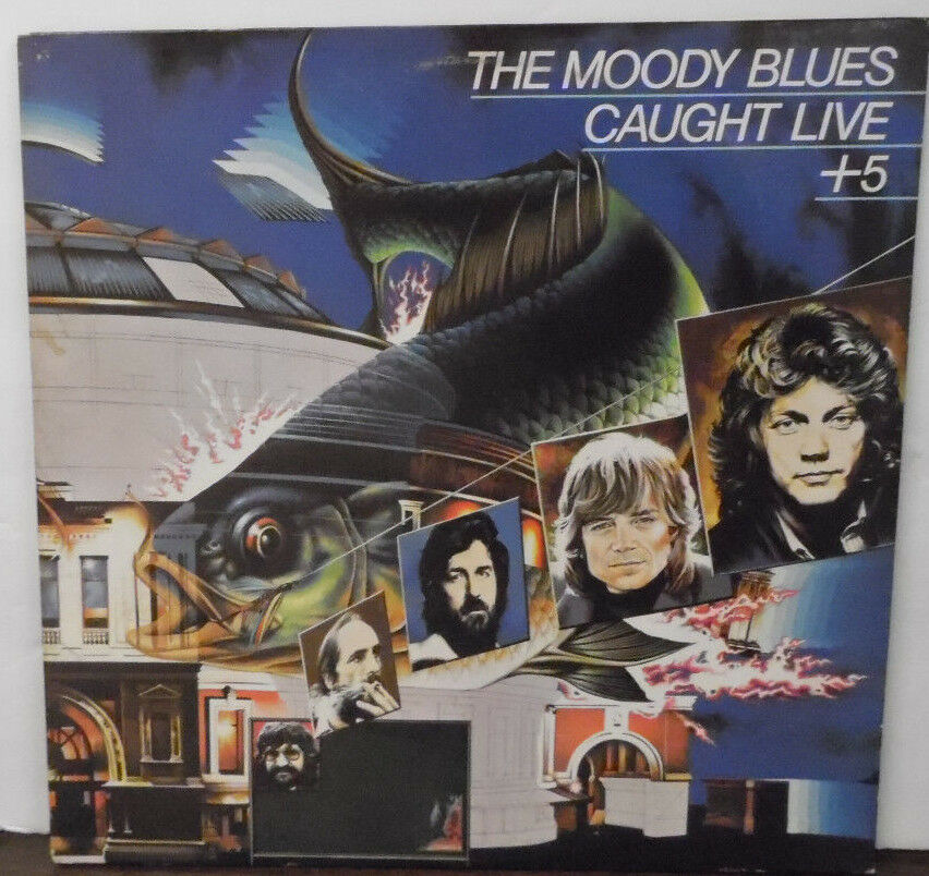 The Moody Blues Caught Live +5 two-record set 2pS 691 1977 062518LLE