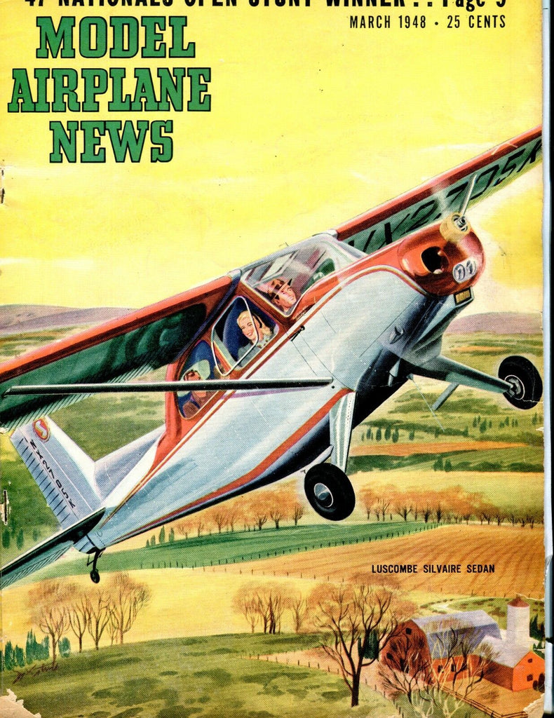 Model Airplane News Magazine March 1948 Luscombe Sedan ACC 040717nonjhe