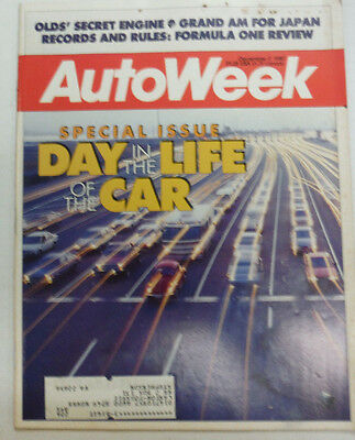 AutoWeek Magazine Day In The Life Of The Car December 1987 061015R