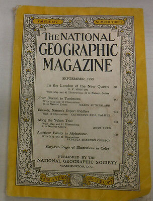 National Geographic Magazine In London Of The New Queen September 1953 081115R