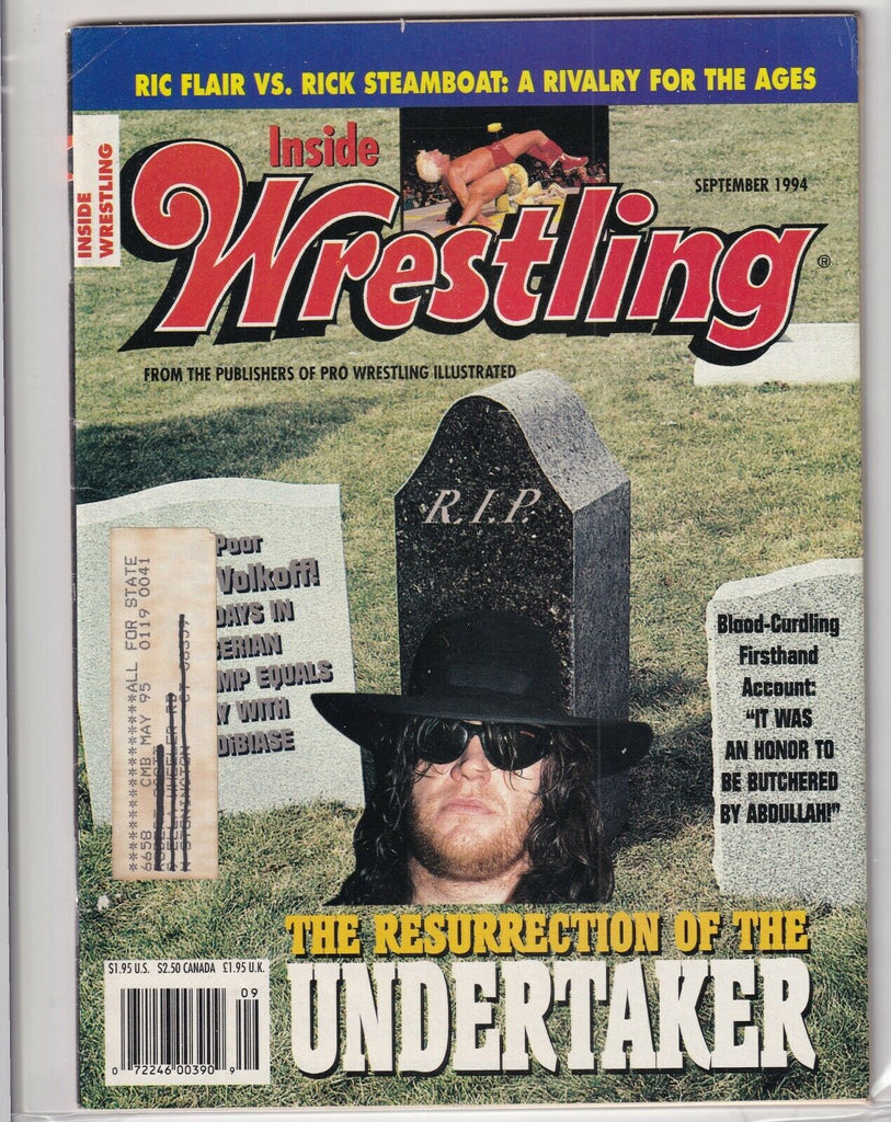 Inside Wrestling Magazine Undertaker Rick Steamboat September 1994 060319nonr