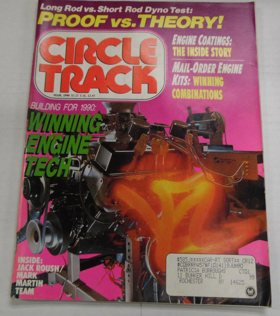 Circle Track Magazine Winning Engine Tech Jack Roush March 1990 040417nonr