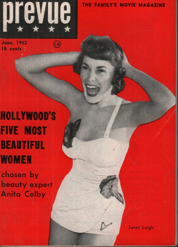 Prevue Digest June 1952 Janet Leigh Cheesecake Pin Up 070819AME