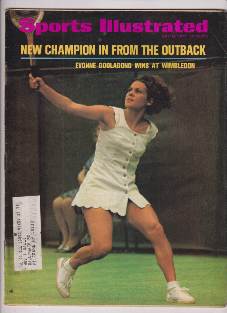 Sports Illustrated Mag Evonne Goolagong At Wimbledon July 12, 1971 011120nonr