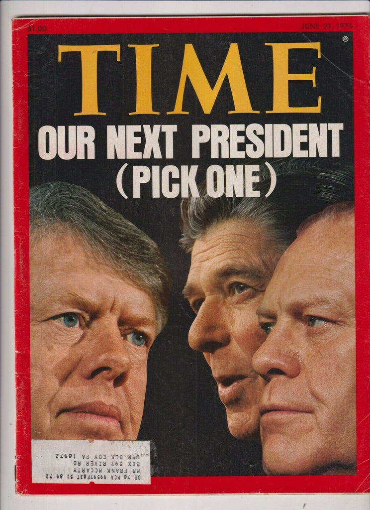 Time Magazine Jimmy Carter Ronald Reagan June 21, 1976 110619nonr