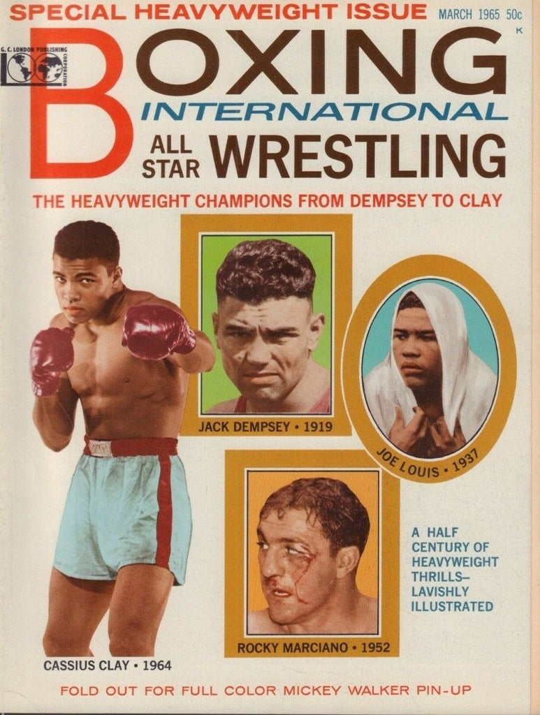 Boxing International March 1965 Cassius Clay Ali Jack Dempsey 020519DBE