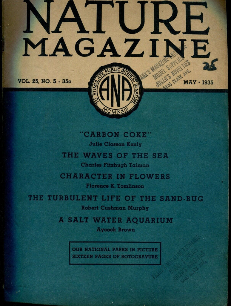 Nature Magazine May 1935 Carbon Coke VG No ML 020817jhe