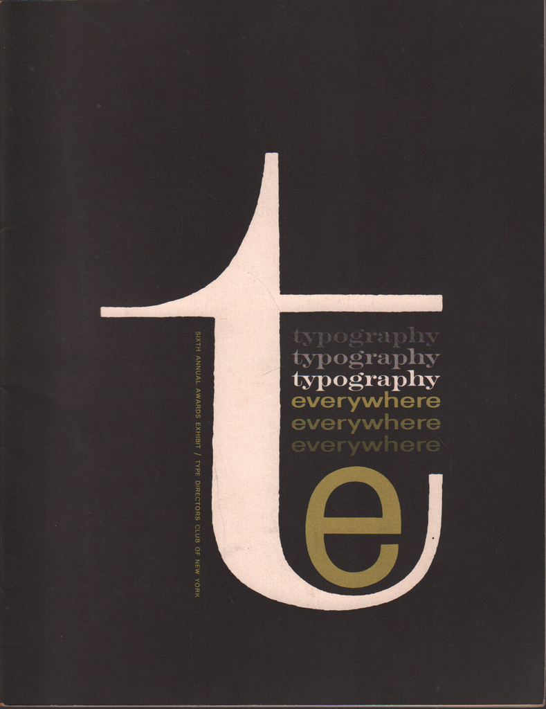 Typography Everywhere 6th Annual Awards Exhibit Magazine May 1960 071720AME