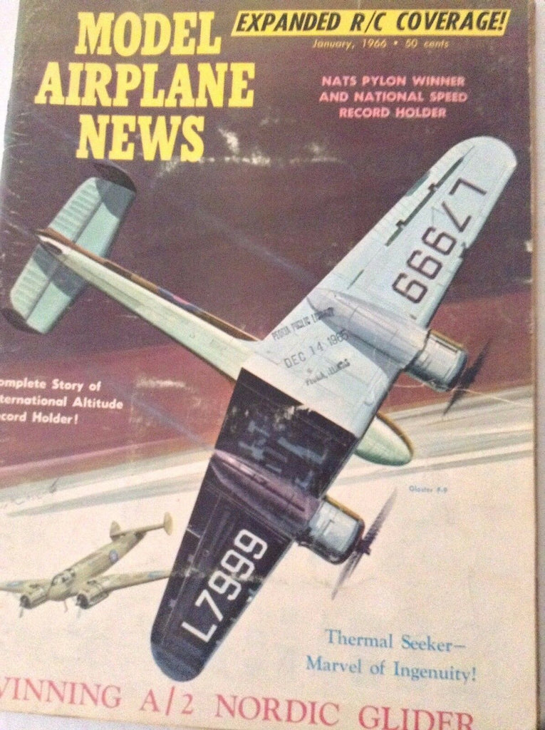 Model Airplane News Magazine Gloster F9 Nats January 1966 082817nonrh