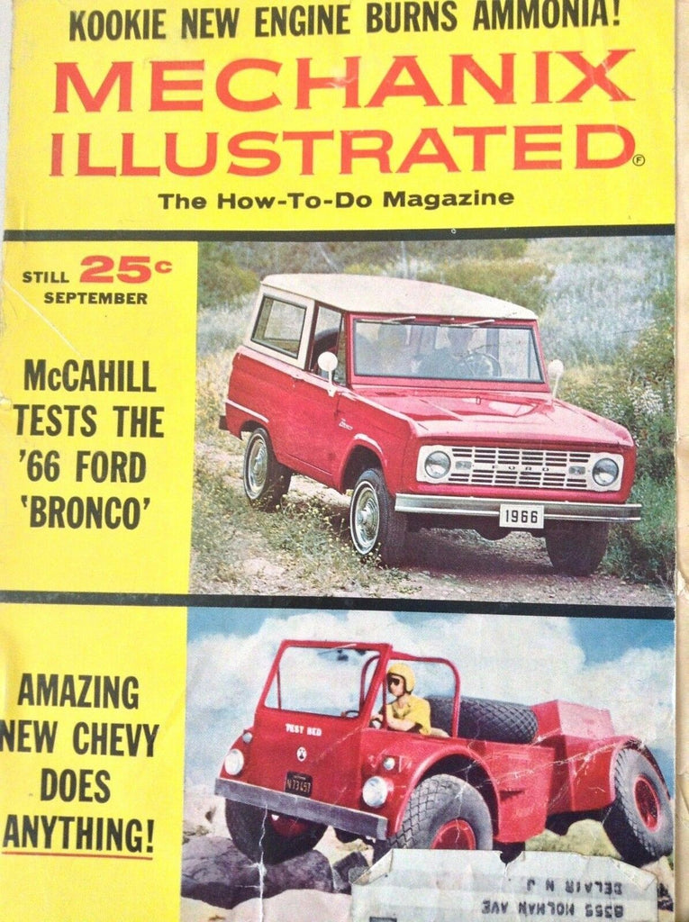 Mechanix Illustrated Magazine McCahill Tests Fords September 1965 082917nonrh
